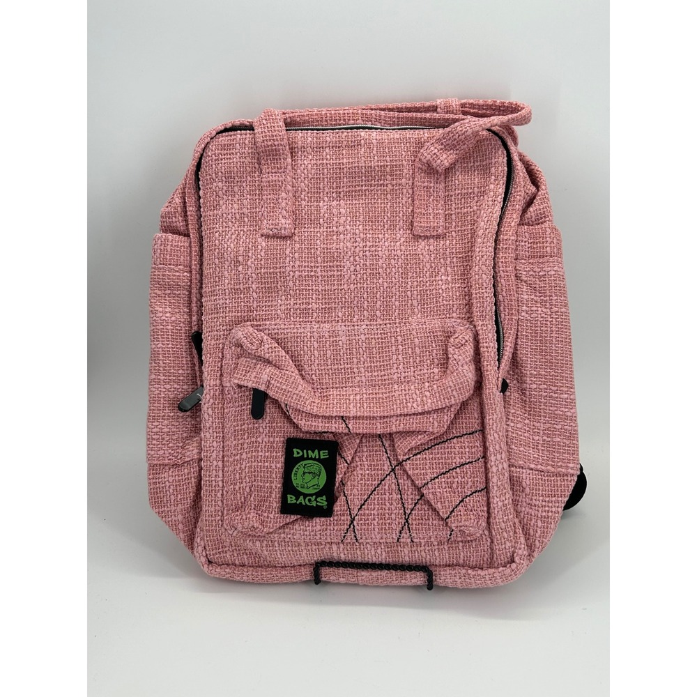 Dime Bags Pink Hemp Backpack Laptop Sleeve Smell Proof Bag‎ 16x12 NWT